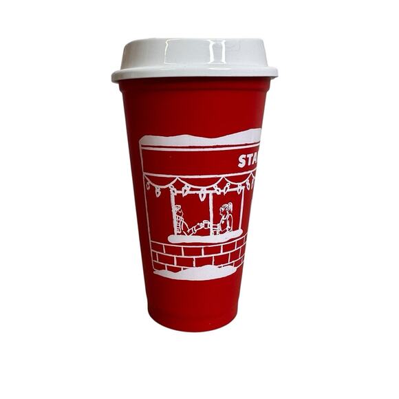 Starbucks Christmas 2025 Red Cup Day 16 oz Holiday Reusable Coffee Lot of 2 New - Picture 4 of 6